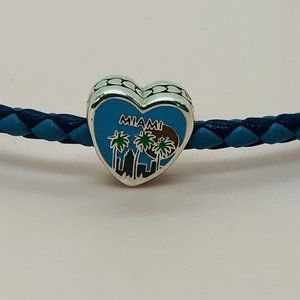 Florida Charm Miami Charm Miami Heart Charm USA Charm US State Charm Travel